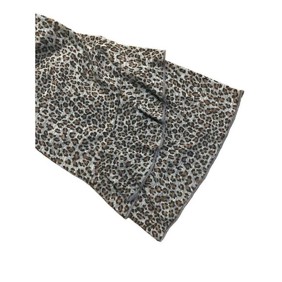 Anthropologie T.La Chelsea Ruffled Tee Leopard Print Ruffle Sleeve Top medium gr - Picture 10 of 11